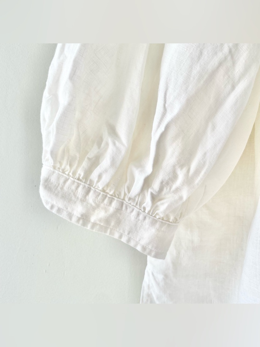 Ralph Lauren Cream Pintuck Button-Front Blouse - Picture 7 of 16